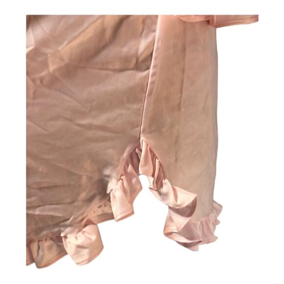 American Vintage ELISSIA nightgown with ruffles & embroidery in pink size small - Picture 7 of 12